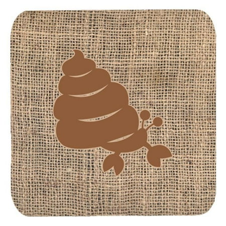 

Hermit Crab Burlap and Brown Foam Coasters Set - 4