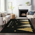 thumbnail image 6 of Addison Rugs Mayfield Washable Holiday Gold Trees Midnight Rectangle Rug, 10' x 14', 6 of 6
