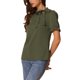thumbnail image 4 of INSPIRAR CHIC Blusas de Verano para Mujeres de Color Sólido con Lazo en el Cuello y Mangas Cortas para Usar en el Trabajo Verde Oliva L, 4 of 5