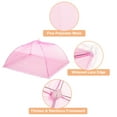 thumbnail image 3 of 6 Pcs Grandes y Altas Cubiertas para Alimentos de Malla de 17" para Exteriores, Cubiertas Protectoras para Alimentos Plegables, Rosa, 3 of 6