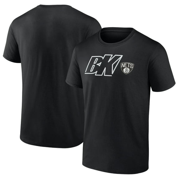 Men's Black Brooklyn Nets Full Court Press T-Shirt