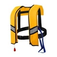 thumbnail image 3 of amleso Snorkel Vest Automatic Inflatable Safe Vest for Snorkeling Boating Outdoor Yellow, 3 of 10