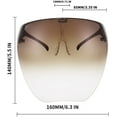 thumbnail image 6 of FEISEDY Full Cover Face Visor Protective Glasses Mirror Shield Sunglasses Anti Fog B2781, 6 of 14