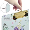thumbnail image 4 of FMSHPON Flowers Butterflies Clipboard Hardboard Wood Nursing Clip Board and Pull for Standard A4 Letter 13x9 inches, 4 of 8