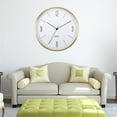 thumbnail image 3 of Metal Wall Clock ,Non Ticking ,Battery Operated Clock ,12 inch Clocks Kitchen Decoration ,, 3 of 8