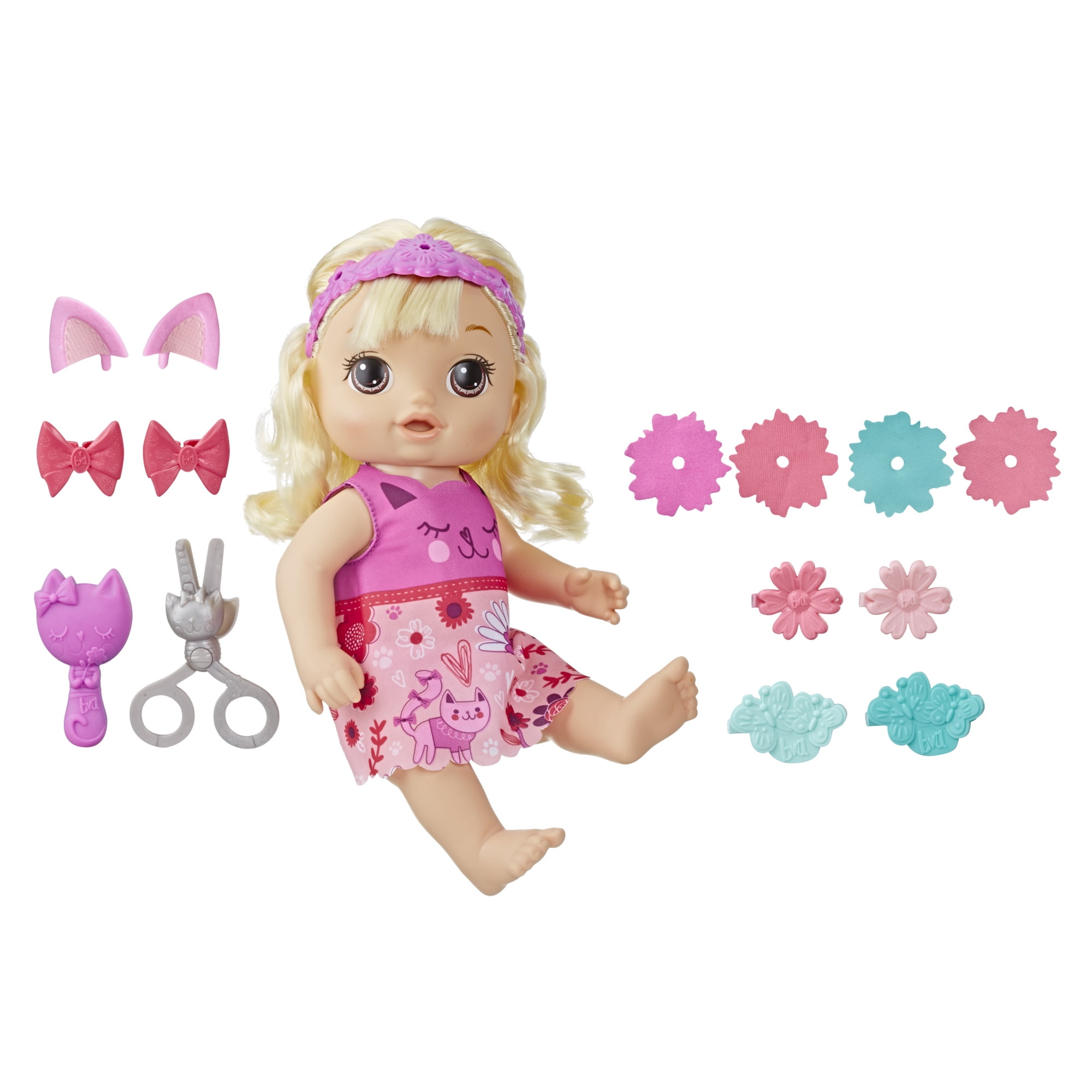 Baby Alive Snip 'N Style Baby Blonde Hair Talking Doll with Bangs that Grow
