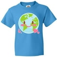 thumbnail image 3 of Inktastic Happy Earth Day with Hearts Youth T-Shirt, 3 of 5