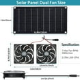 Waterproof solar Exhaust Fan Extractor Ventilation Portable for Chicken