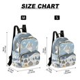 thumbnail image 2 of FORMRS Mini Backpack Purse for Women Quilted Travel Daypack Casual Shoulder Bag, Winter Village Serenity, 2 of 7