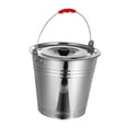thumbnail image 2 of Abbracc Ice Bucket Stainless Steel Bucket with Lid Metal Bucket Liquid Storage Container 34cm 16L, 2 of 9