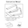 thumbnail image 4 of Support pour Ordinateur Portable S5, Support de Bureau en Aluminium, Support pour Ordinateur Portable PC, Remplacement pour MacBook, 4 of 8