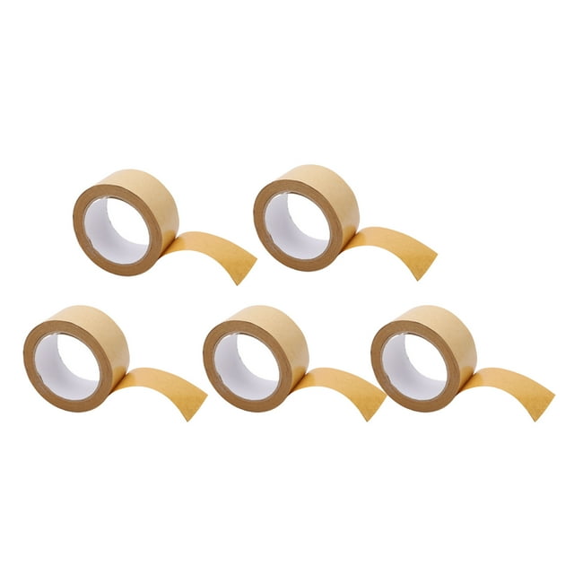 Self Adhesive Paper,5PCS Kraft Paper Tape Packing Tape Kraft Paper Tape Optimized for Excellence
