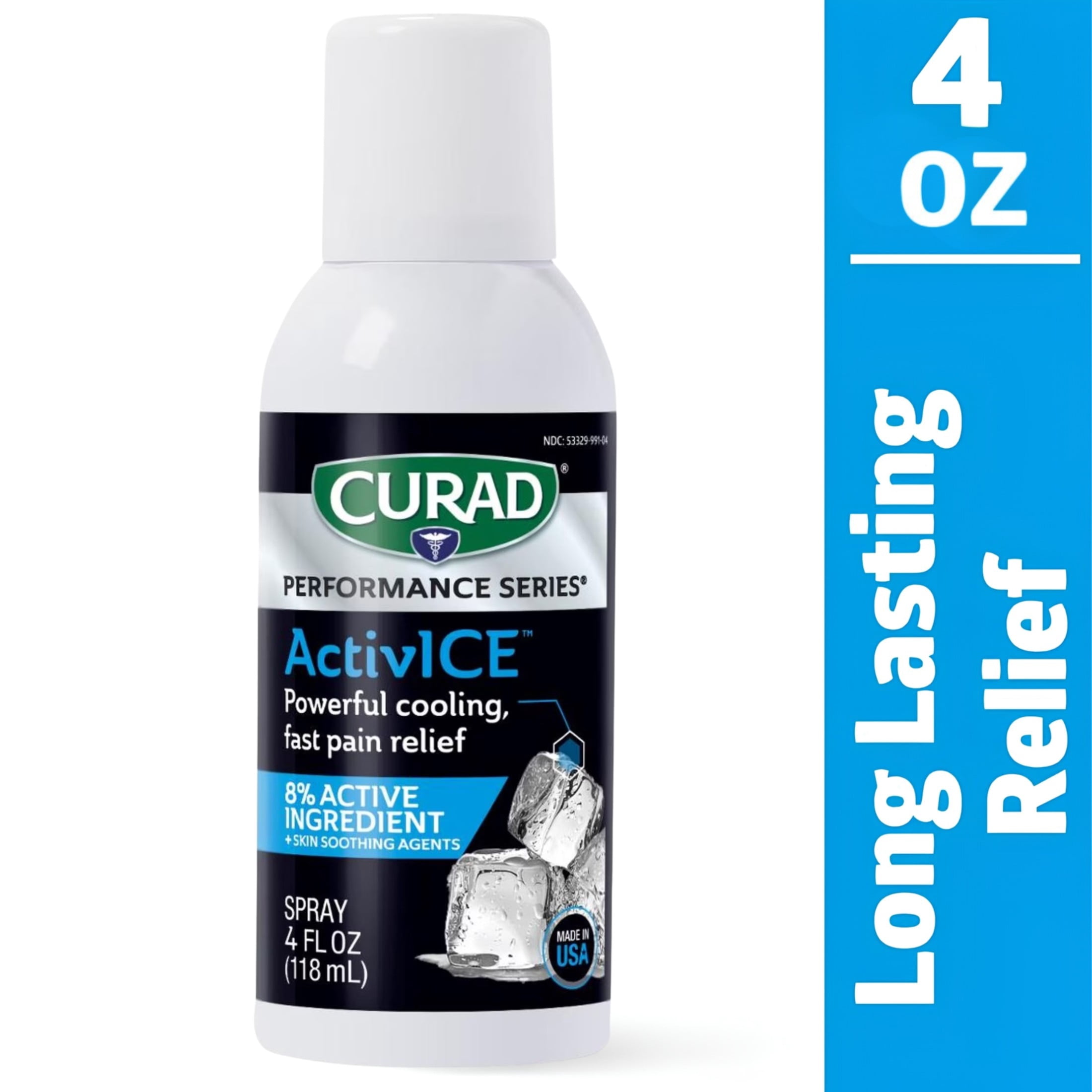 (2 pack) CURAD® ActivICE™ Cooling Spray, 4 oz