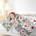 thumbnail image 5 of Homewish Vintage Floral Full Size Comforter Sets,Colorful Natural Plant Bedding Comforter Set,Green White Yellow Bedding Sets For Girls,Breathable Home Decor Reversible,3 Pieces, 5 of 8
