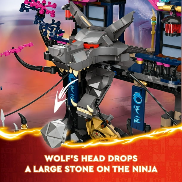 LEGO NINJAGO Wolf Mask Shadow Dojo Toy Set for Indoor Play