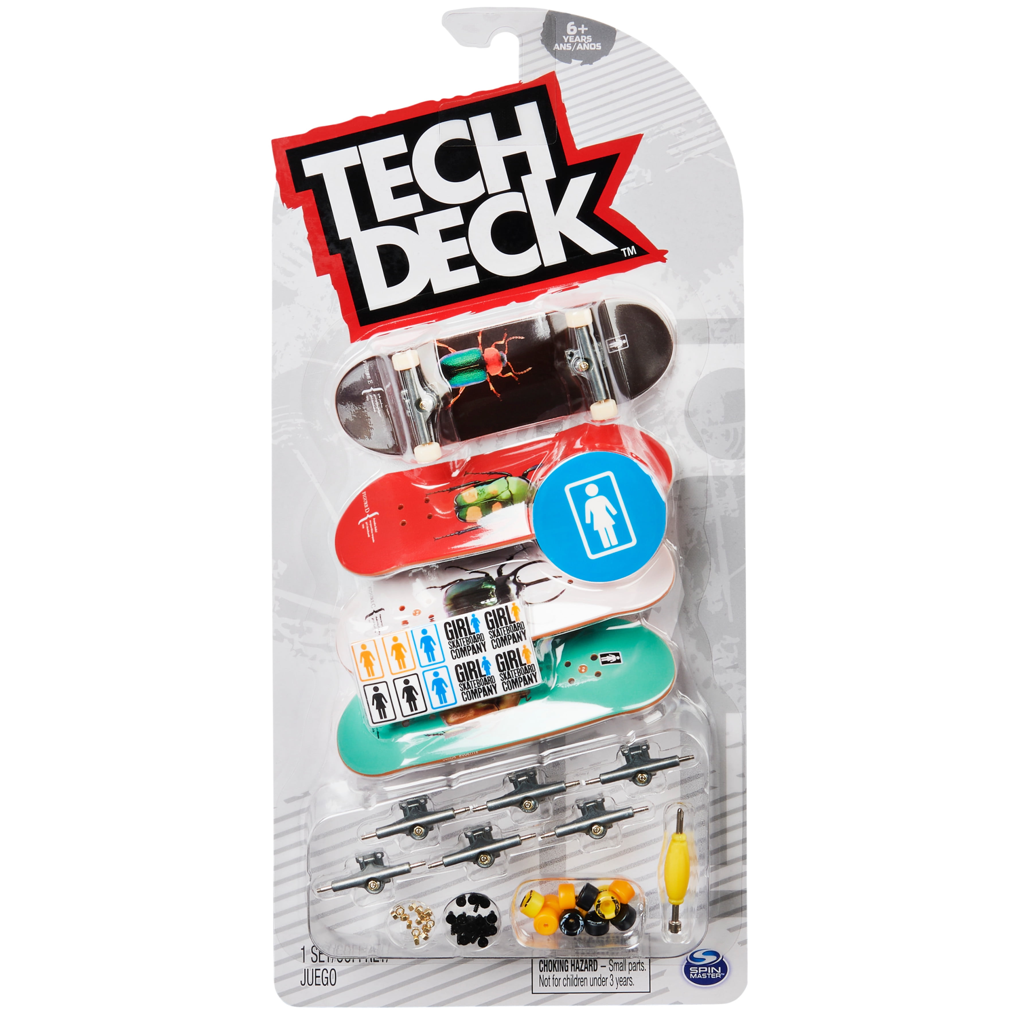 Tech Deck 96mm Skateboard 3-pack With Stickers Expedition for sale online 