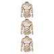 thumbnail image 5 of Sonducket Camisa transpirable para hombre Satén con mangas largas - Trabajo Boda o hogar Camisa para hombre Manga larga formal Caqui grande 2XL Type1 NO1, 5 of 6