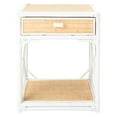 thumbnail image 2 of Safavieh Bali Coastal 1 Drawer 1 Shelf Nightstand, White/Natural, 2 of 7