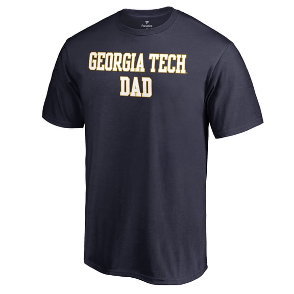 Men's Navy Georgia Tech Yellow Jackets Team Dad Crewneck T-Shirt