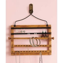 Accents Depot Wooden Bohemian Design Jewelry Hooks Organizer, Wood, 1.5 lbs