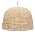 thumbnail image 2 of Jamie Young Co High Tide Coastal Iron Mango Wood Pendant in Off White Beads, 2 of 3