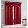 thumbnail image 1 of Bridget Crushed Satin Window Panel, Red, 52x84 Inches, 1 of 1