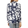 thumbnail image 3 of INSPIRE CHIC Blouse à Manches Longues Boho à Imprimé Floral pour Femme avec Nœud, Col en V, 3 of 6