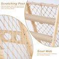 thumbnail image 3 of AIWFL Cat Hammock, Cat Furniture Cat Tower with Straching Post Climbing Web and Danging Sisal Ball, Solid Wood Indoor Cat Tree, 3 of 5