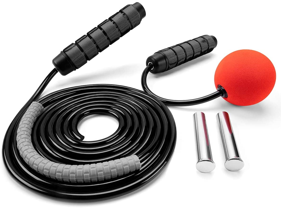 Adjustable SKIPPING ROPE Comfort Foam Weight Loss Boxing Speed FITNESS Training