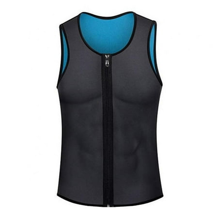 

Men Sauna Vest Hot Sweat Waist Trainer Corset Neoprene Tank Top Shapewear Slimming Shirt Workout Suit