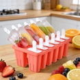thumbnail image 1 of Ice Cream Mold Tray, Multi Compartment Frozen Dessert Maker For Homemade Popsicle Yogurt Treats, Easy Release Nonstick Freezer Mold Reusable Kitchen Dessert Tool, Durable Food Mold, 1 of 9