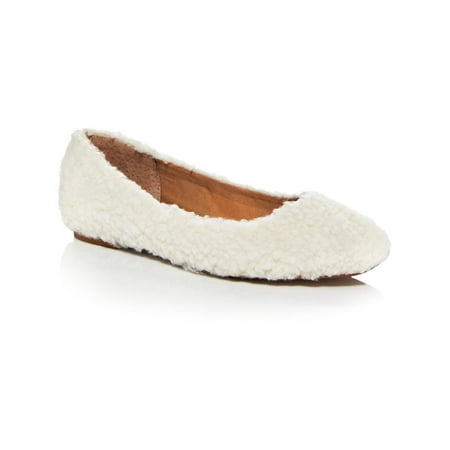 

Aqua Womens Ellie Faux Fur Cushioned Insole Ballet Flats