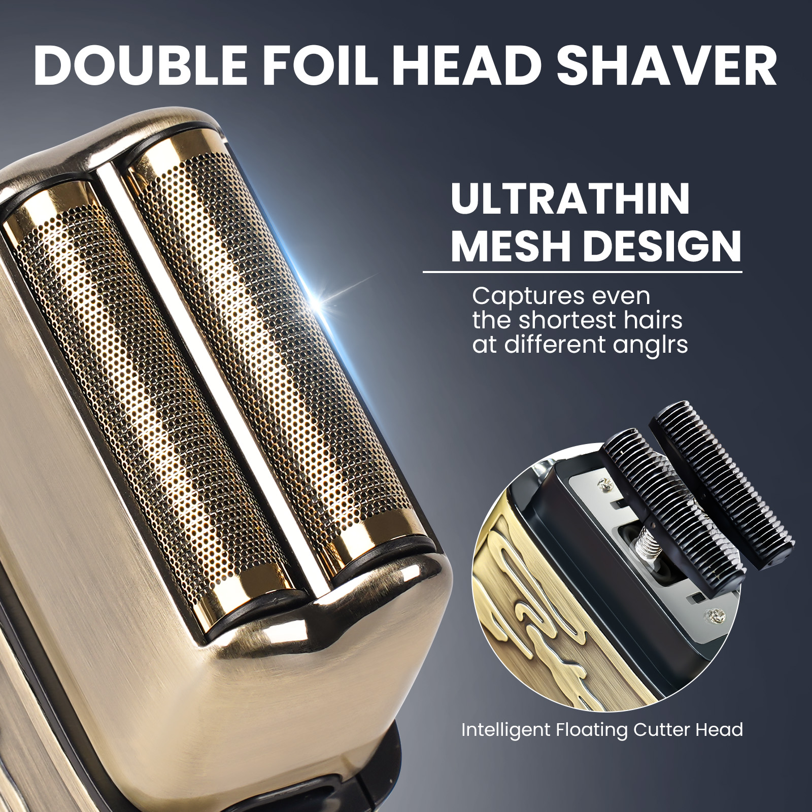 NEXPURE Hair Clippers for Men, Cordless Barber Clippers for Hair Cutting Kit with IPX7 Waterproof, Low-Noise Rechargeable Hair Trimmer for Men, Includes Guide Combs , Black