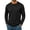 Black, variant on hoksml Men's Waffle Knit Long Sleeve Henley T-Shirt, 3 Button Notch Neck Slim Cut Breathable Casual Top in Solid Colors