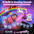 thumbnail image 3 of Night Light Projector for Kids,315 Lighting+15 Films+15 Music Sound Machine Baby, 360°Rotate+Remote+Dimmable Ceiling Star Projector for Kids Room Decor,Unicorn Toys Birthday Gifts for Girls, 3 of 4