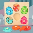thumbnail image 5 of Wooden Dinosaur Egg Multi Layer Puzzle Children‘s Early Education Puzzle, 5 of 5