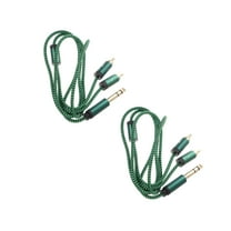 MLINS 2pcs Guitar Amp Cord 6.35mm Jack Guitar Amp Cord Electric Guitar Patch Cable Accessory Universal Electric Guitar Bass Amp Cable Cord