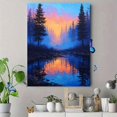 thumbnail image 4 of Misty Forest Sunrise Canvas Print Dining Room Home Wall Art Decor, 4 of 8