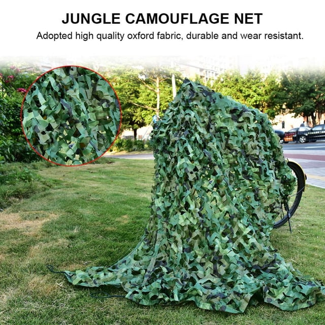 Garosa Filet Camouflage Jungle Armée 2 Tailles Chasse Tir Pêche Abri Cachette Filet, Filet Camouflage, Filet Camouflage