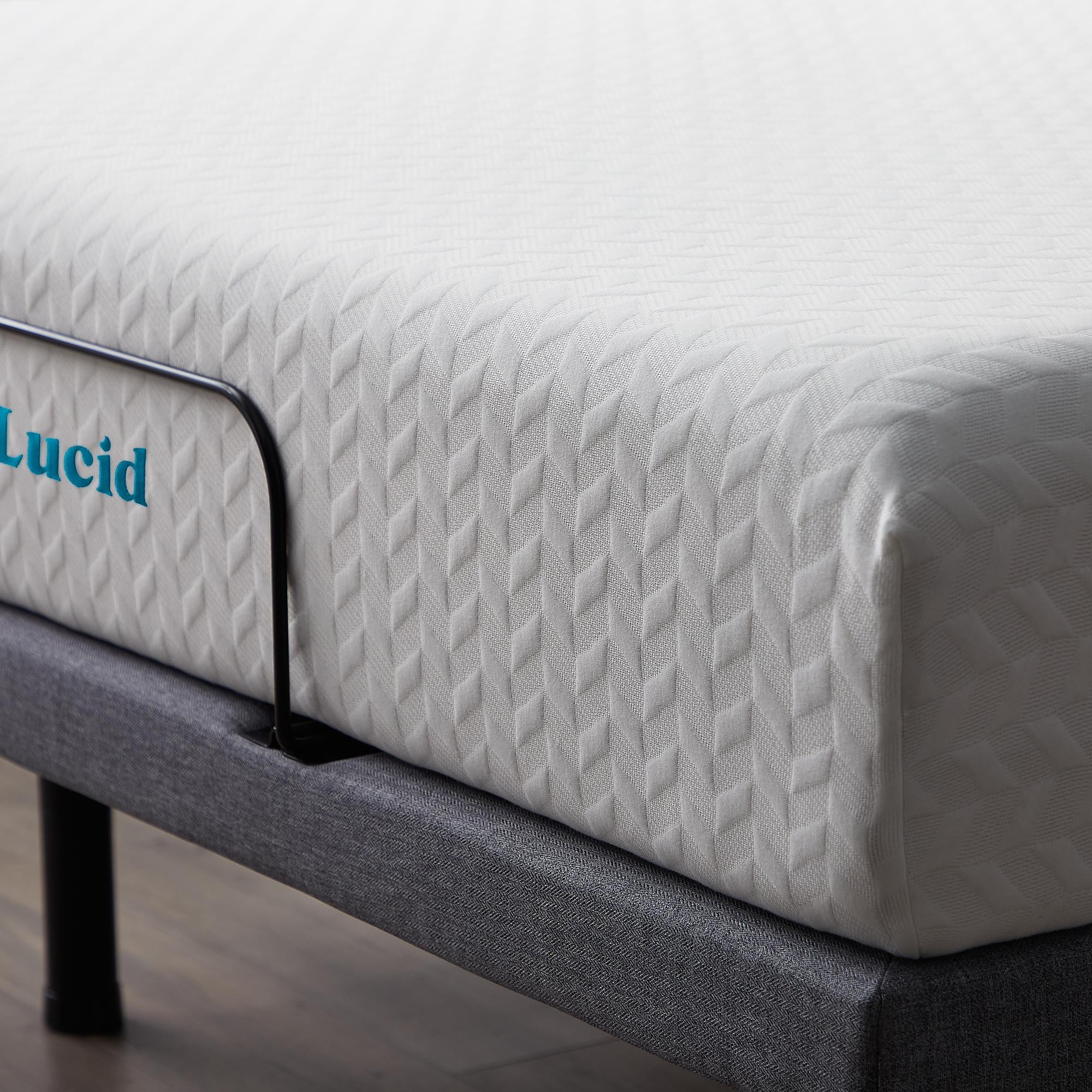 Lucid Premium Steel Adjustable Bed Base with Zero Clearance, Twin XL