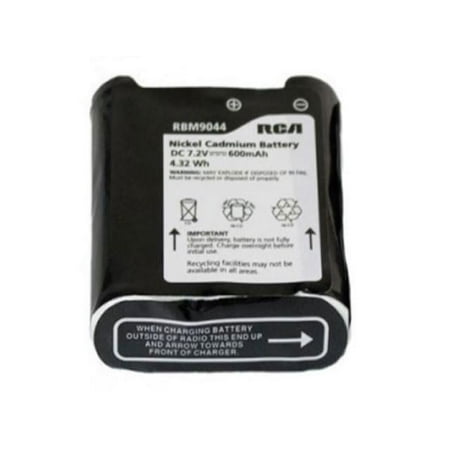 Genuine RCA RBM9044 Handheld Radio Battery | Nickel Cadmium | 600mAh / 4.32Wh | 7.2V REPLACES MOTOROLA HNN9044AR
