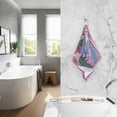 thumbnail image 2 of Yayeee 2 Pack Hand Towels for Bathroom 100% Cotton 16" x 28" Soft Absorbent Kitchen Towel, Purple Window Scene, 2 of 7