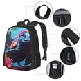 thumbnail image 2 of Balery Lively Cute Turtle Mochila para hombre y mujer - Tela Oxford 600D resistente - Gran capacidad, resistente al agua, ideal para la escuela, viajes y senderismo, 2 of 6
