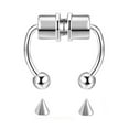 thumbnail image 4 of maskred 1/2/3/5 2021 New Fake Nose Ring Alloy Nose Hoop Septum Rings For Metal color 5PCS, 4 of 6