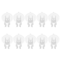 Masteelf  10 Pcs Window Candle Holder Suction Cups Holders for Windows Lamp Miniature Table Transparent