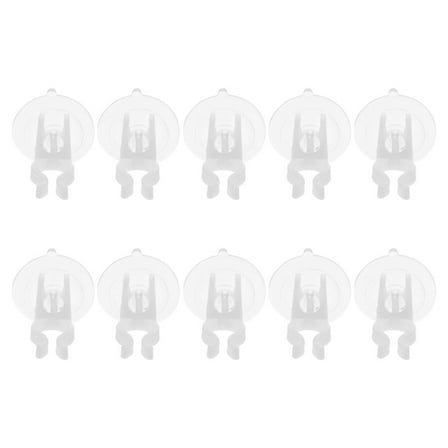 Masteelf  10 Pcs Window Candle Holder Suction Cups Holders for Windows Lamp Miniature Table Transparent