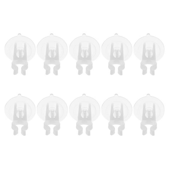 Masteelf  10 Pcs Window Candle Holder Suction Cups Holders for Windows Lamp Miniature Table Transparent