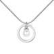 thumbnail image 1 of collar de perlas sencillo, cadena de clavícula de plata a la moda, joyería para el cuello para mujer, 1 of 7