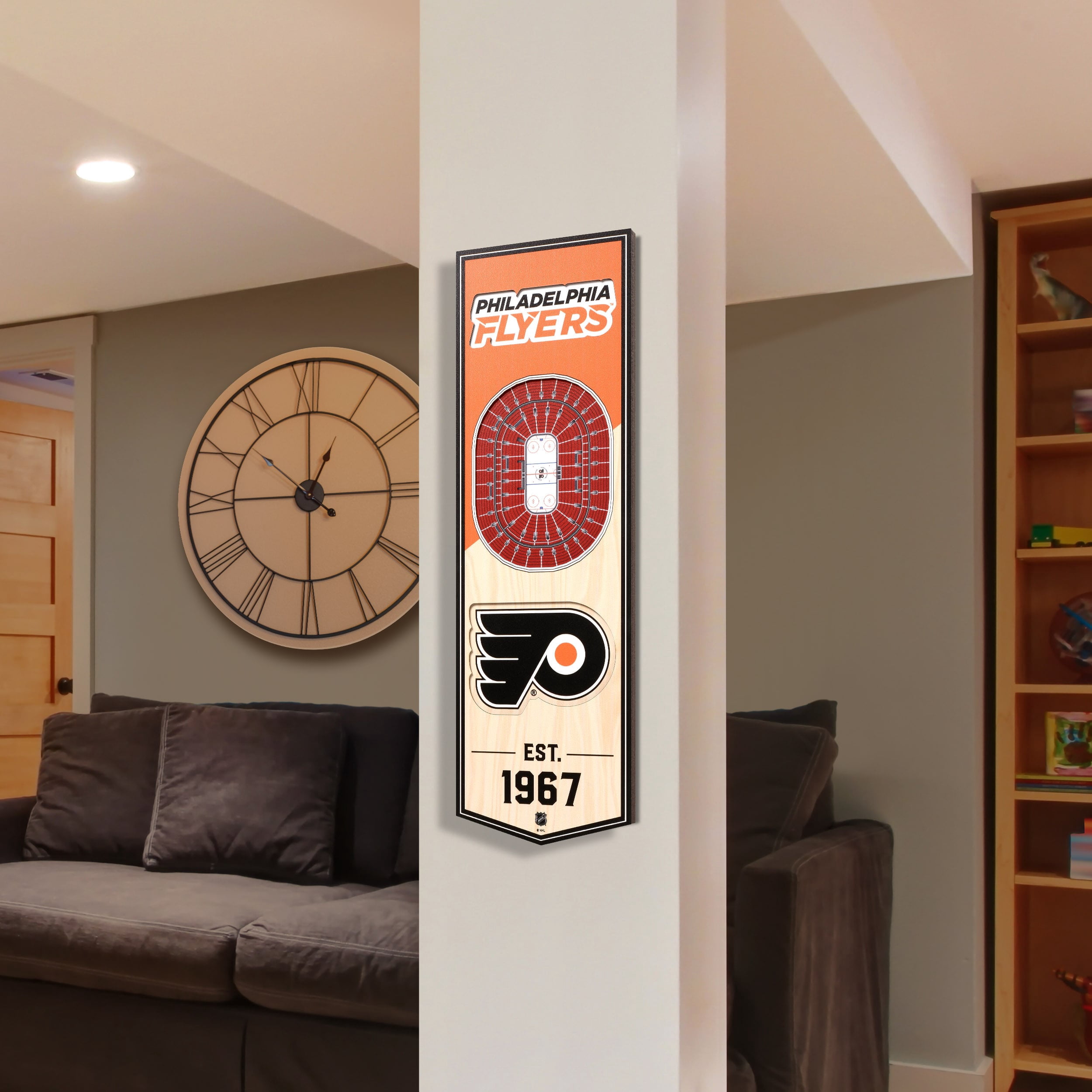 Flyers 6'' x 19'' 3D StadiumView Banner