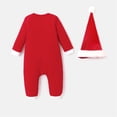 thumbnail image 2 of Disney Mickey Mouse Baby Girls Boys Jumpsuit with Christmas Hat 2Pcs Gifts Set Polarfleece Coveralls Newborn to Infant, 2 of 6